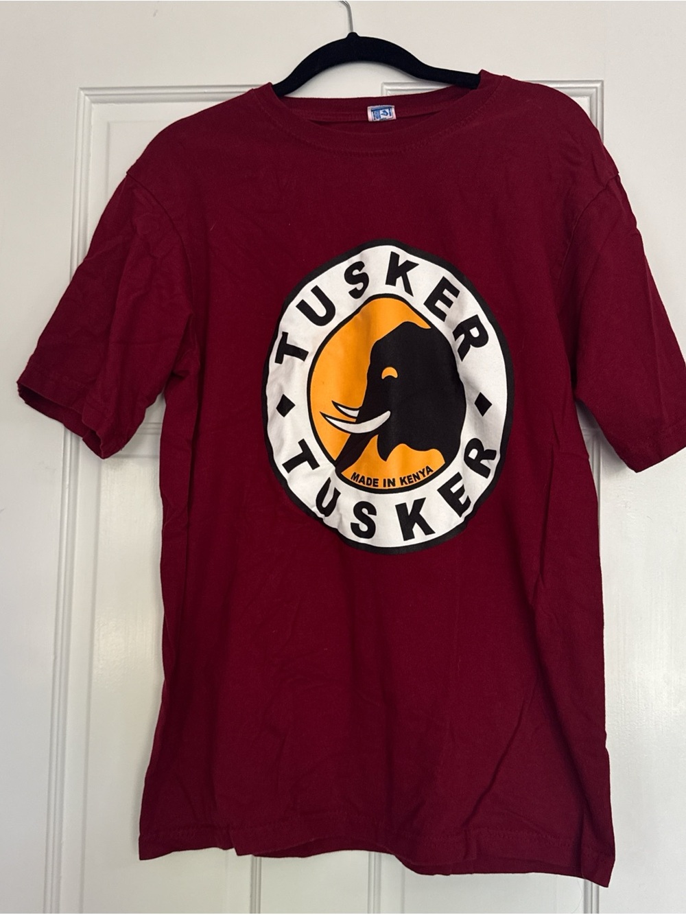 Maroon Short Sleeve Tee with Front Logo